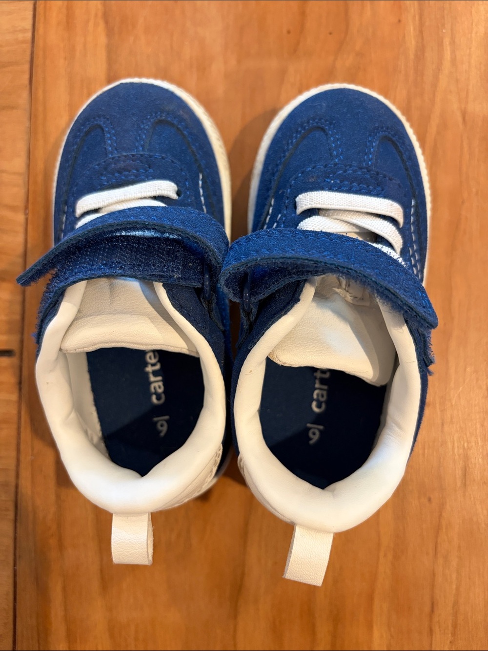 Carter's Navy and White Toddler Velcro Sneakers